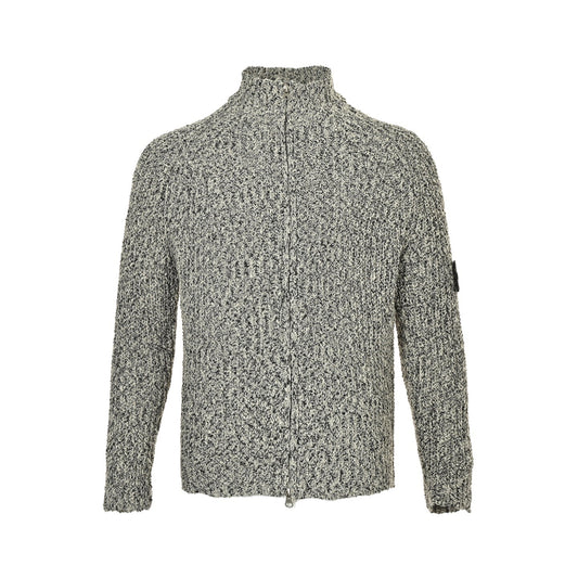 Stone Island 25Fw armband zipper cardigan sweater