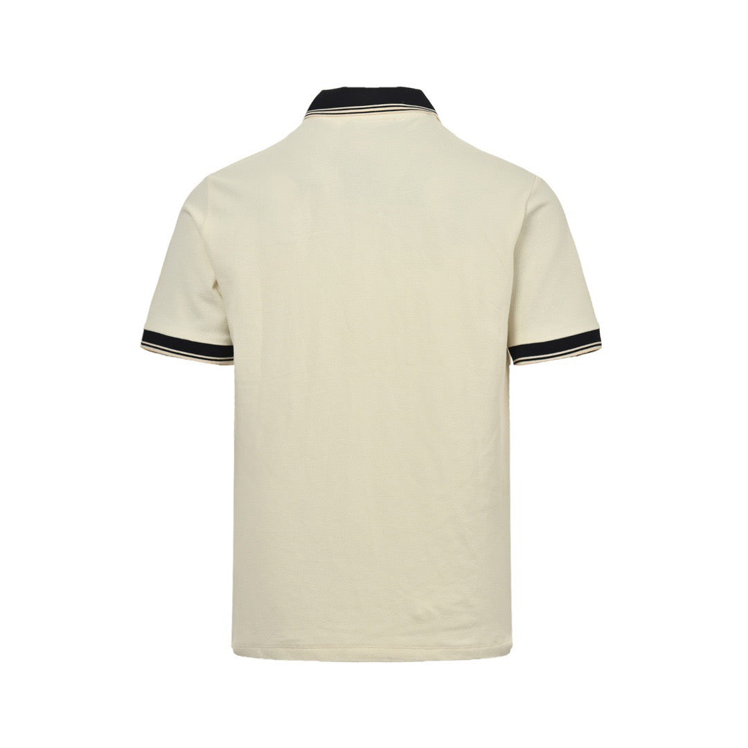 Gucci 24ss Double G embroidered Polo short sleeves on the chest