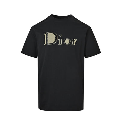 Dior 26ss tatami letter logo embroidered short sleeves