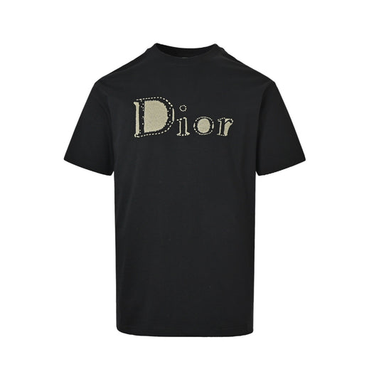 Dior 26ss tatami letter logo embroidered short sleeves