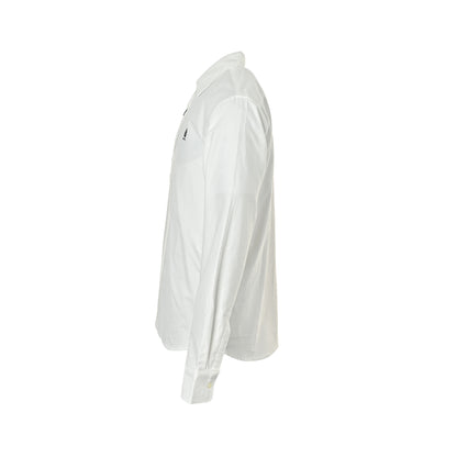 Prada embroidered logo long-sleeved shirt