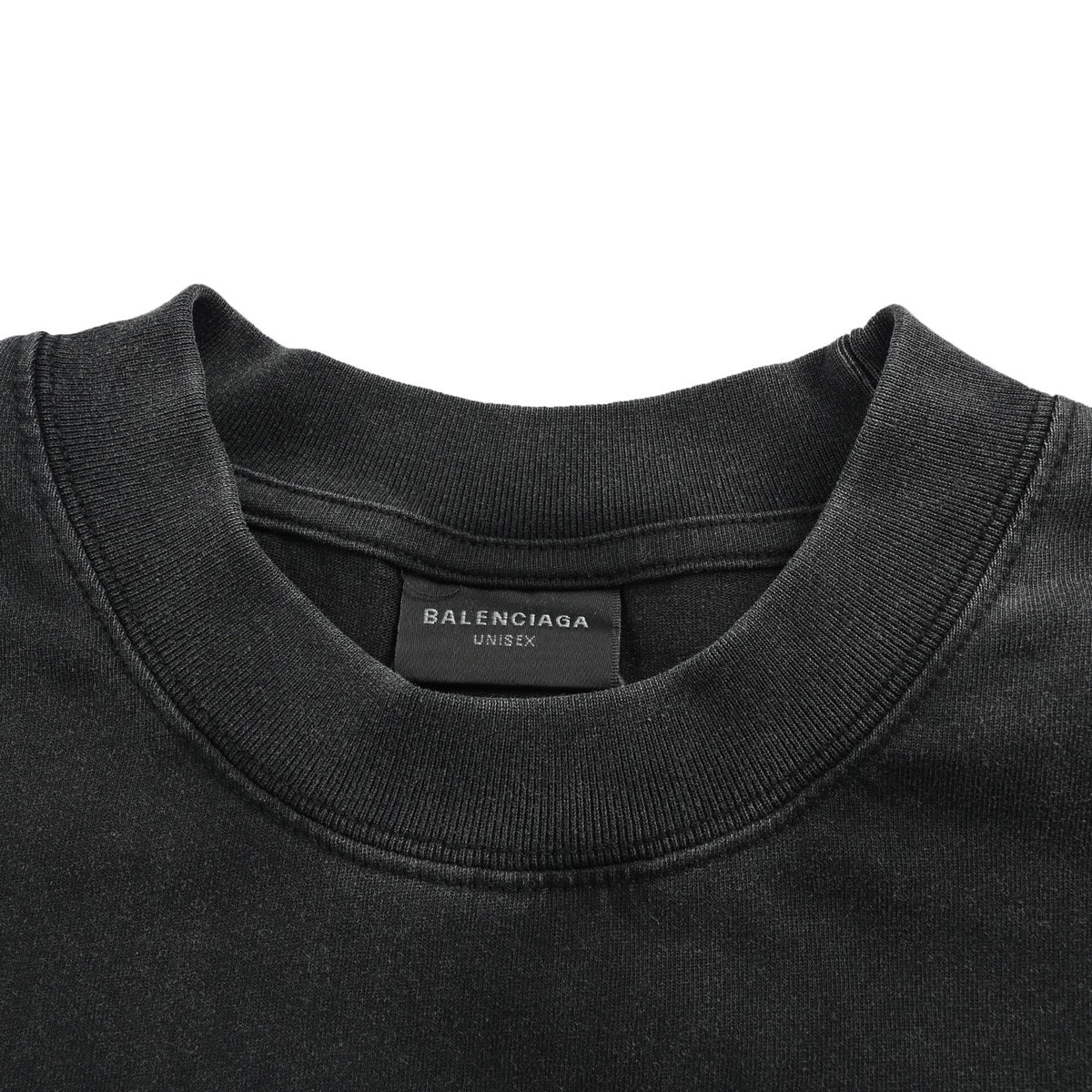 Balenciaga 26ss smoke blurred logo printed short sleeves
