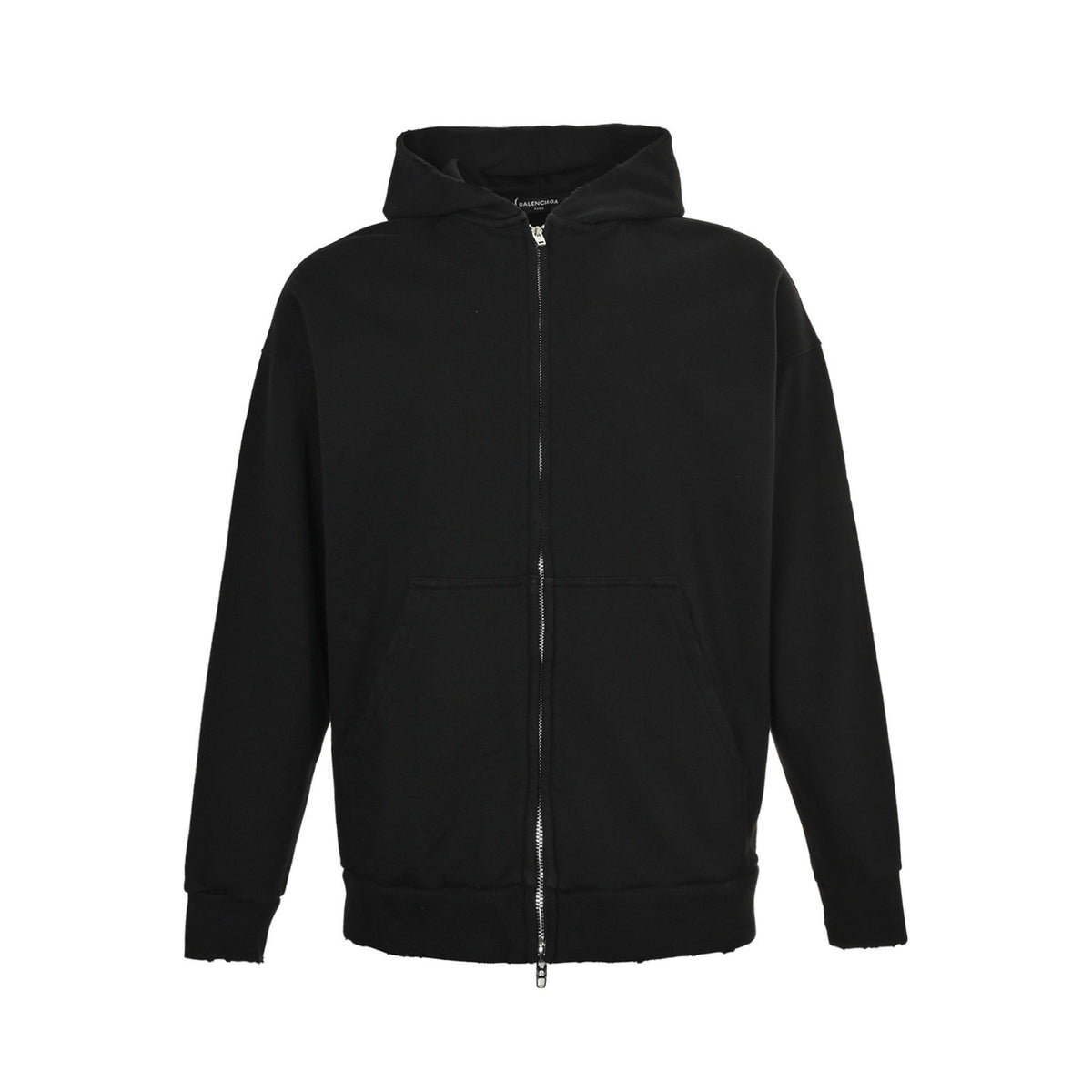 Balenciaga/Balanciaga 25Fw reverse letter embroidered zipper hooded jacket on the back