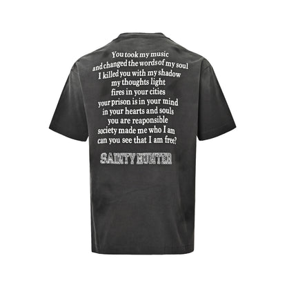 SAINT MICHAEL skull cherub print short sleeves