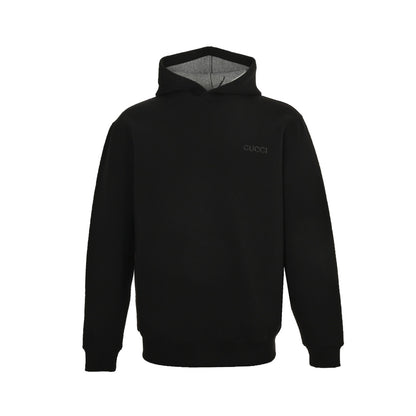 Gucci 24Fw small label space cotton composite knitted hooded sweatshirt