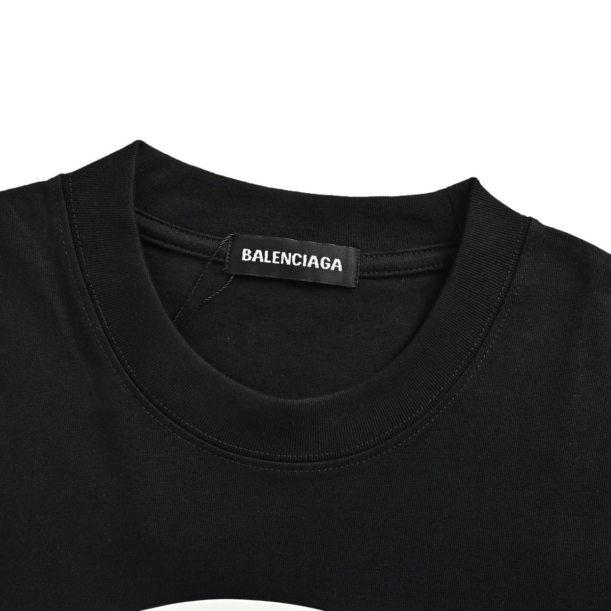 Balenciaga ring silicone logo printed short sleeves