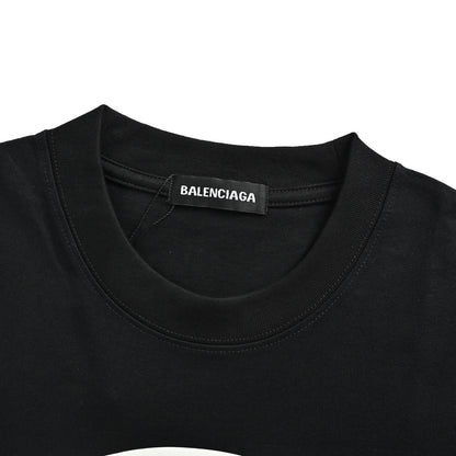 Balenciaga ring silicone logo printed short sleeves