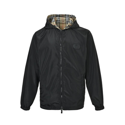 Burberry 25Fw War Horse Round Label Plaid Reversible Jacket