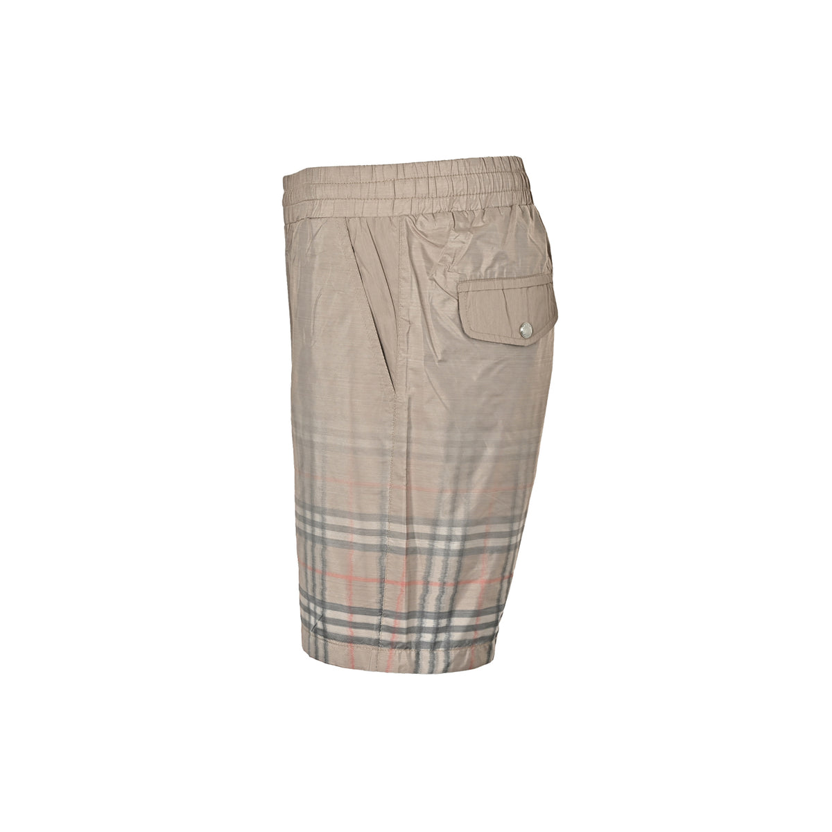 Burberry hem plaid gradient shorts