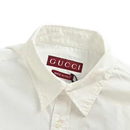 Gucci 25Fw back embroidered logo shirt