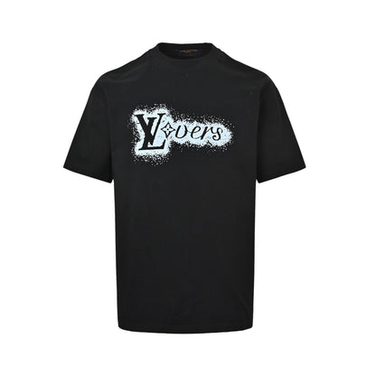 Louis Vuitton splash inkjet printed short sleeves