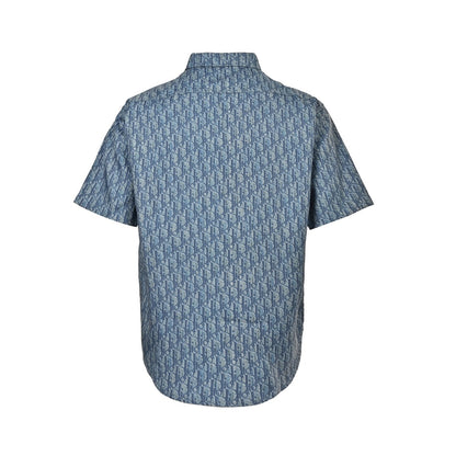 Dior 25ss all-over printed presbyopia short-sleeved shirt