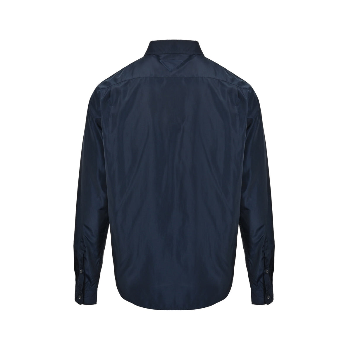 Prada pocket tag back triangle logo shirt