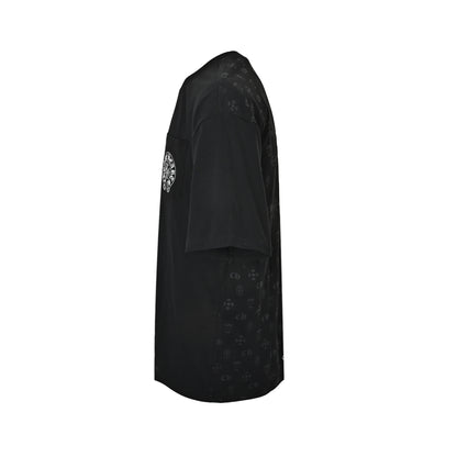 Chrome Hearts/Chrome Heart short sleeves with logo printed all over the back