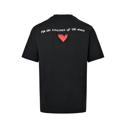 JIL SANDER silicone short sleeves with love graffiti on the back