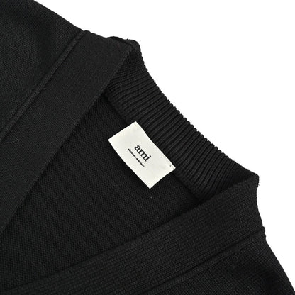 Ami 21Fw embroidered micro-label love sweater cardigan