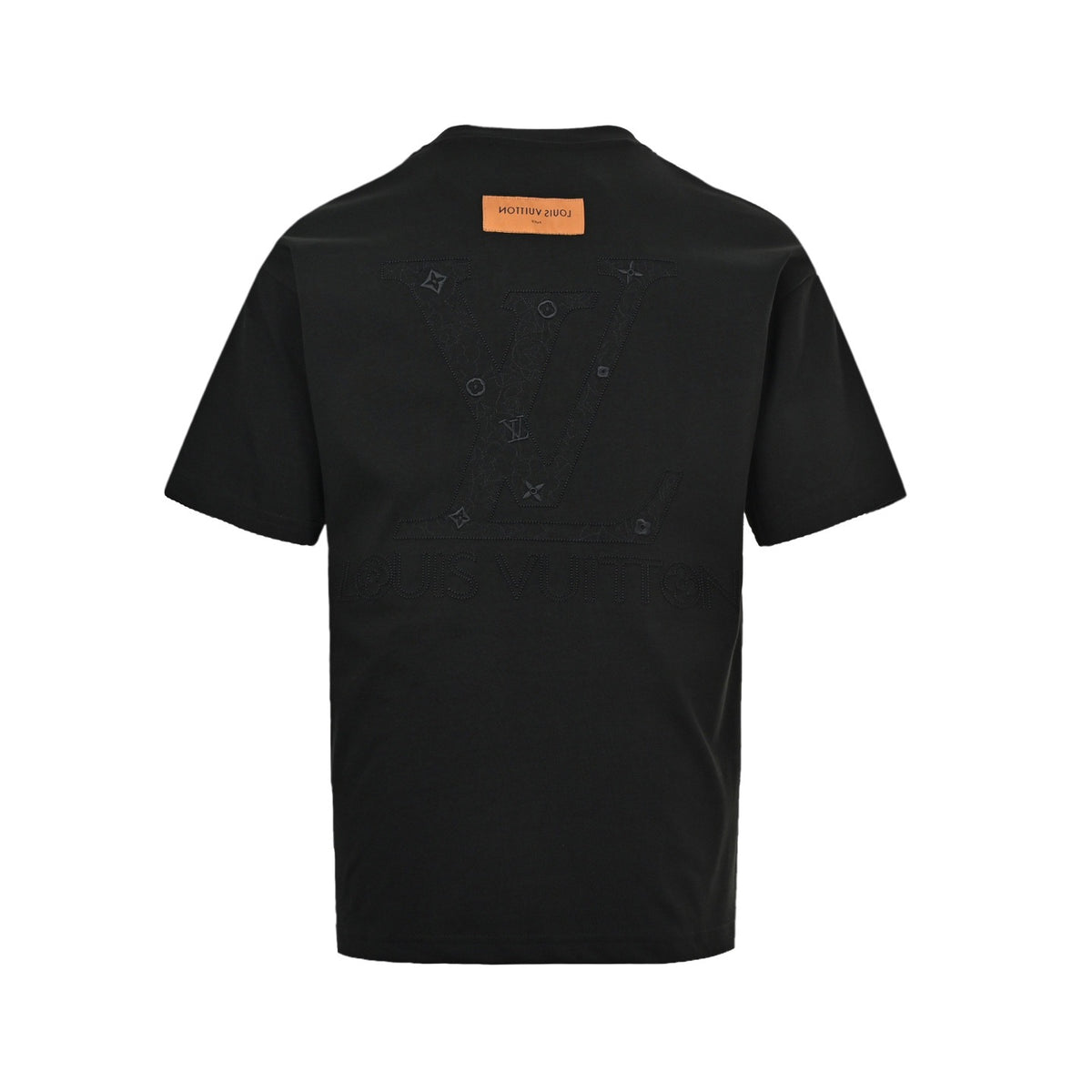 Louis Vuitton 26ss short sleeves with dark logo embroidery on the front and back