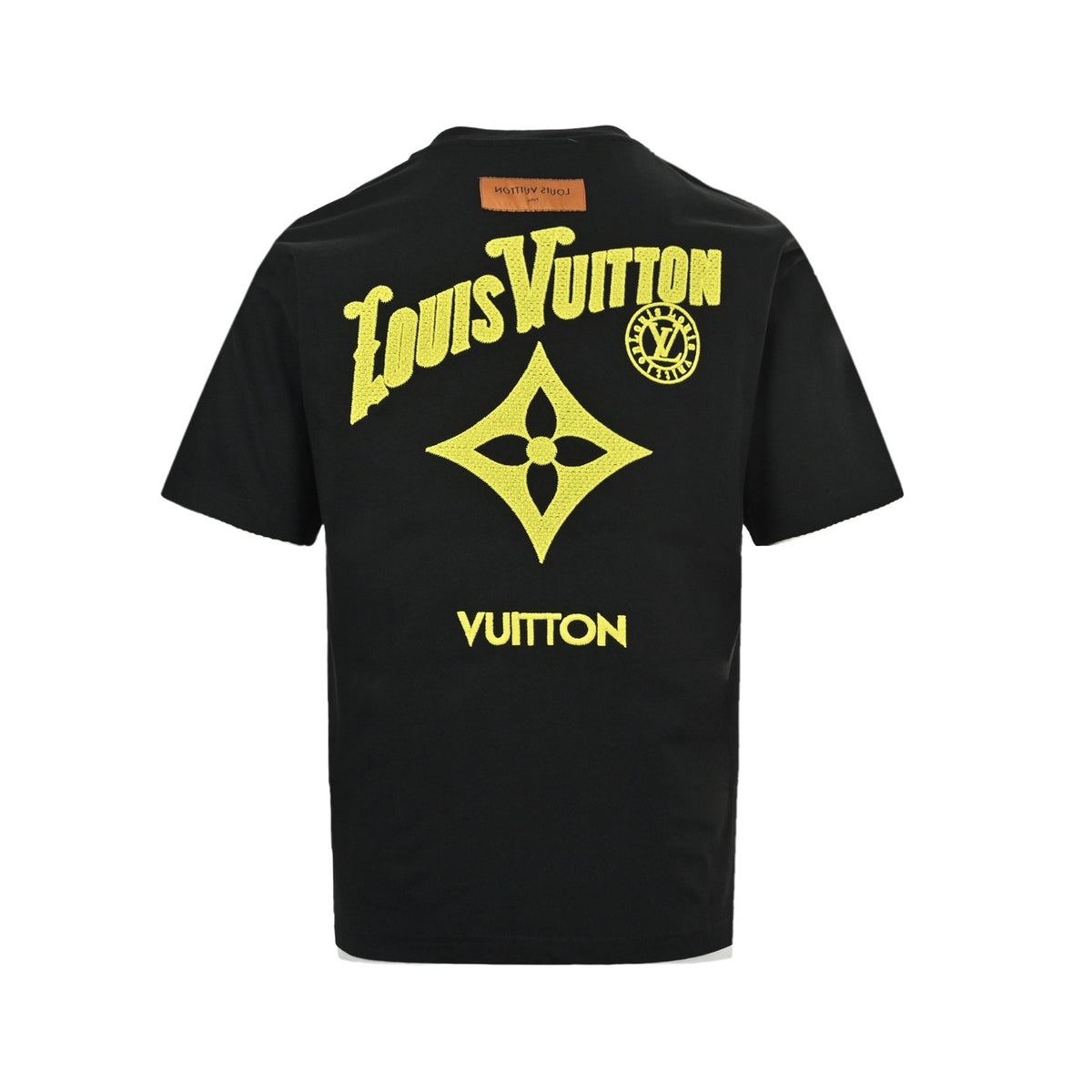Louis Vuitton 26ss front and rear letter logo woven embroidered short sleeves