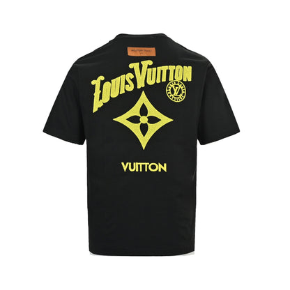 Louis Vuitton 26ss front and rear letter logo woven embroidered short sleeves