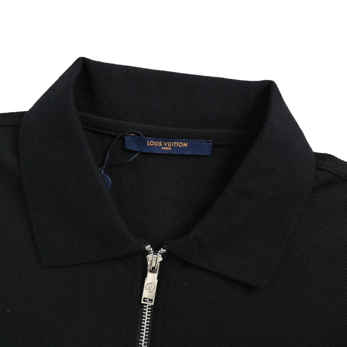 LouisVuitton/Louis Vuitton half zipper chest LV embossed embossed Polo short sleeves