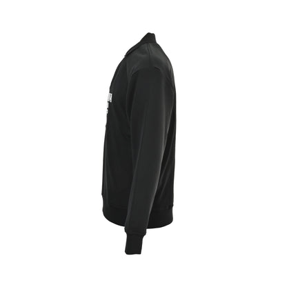 Prada 25Fw towel embroidered logo lapel sweatshirt