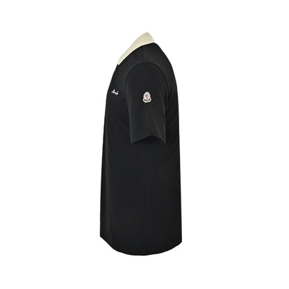 Moncler/Mask Contrast Color Collar Signature Letter Embroidery Polo Short Sleeve