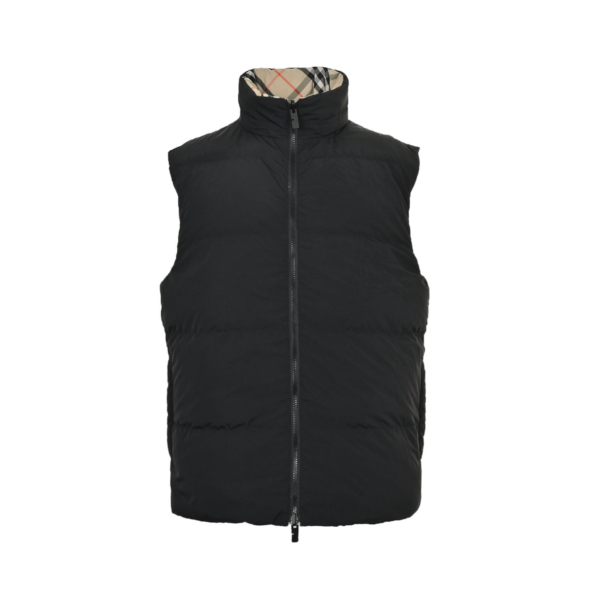 Burberry diamond pattern reversible down vest