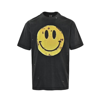 SAINT MICHAEL SM rusty smiley print short sleeves