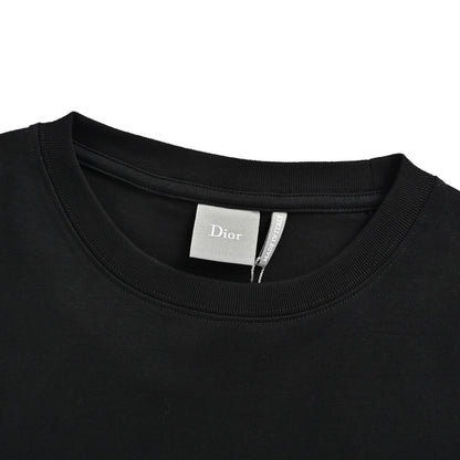 Dior 26ss letter logo embroidered short sleeves