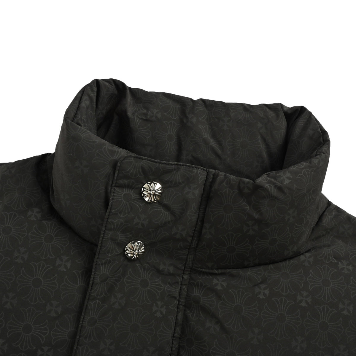 Chrome Hearts/Chrome Heart Dark Pattern Jacquard Down Jacket