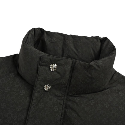 Chrome Hearts/Chrome Heart Dark Pattern Jacquard Down Jacket