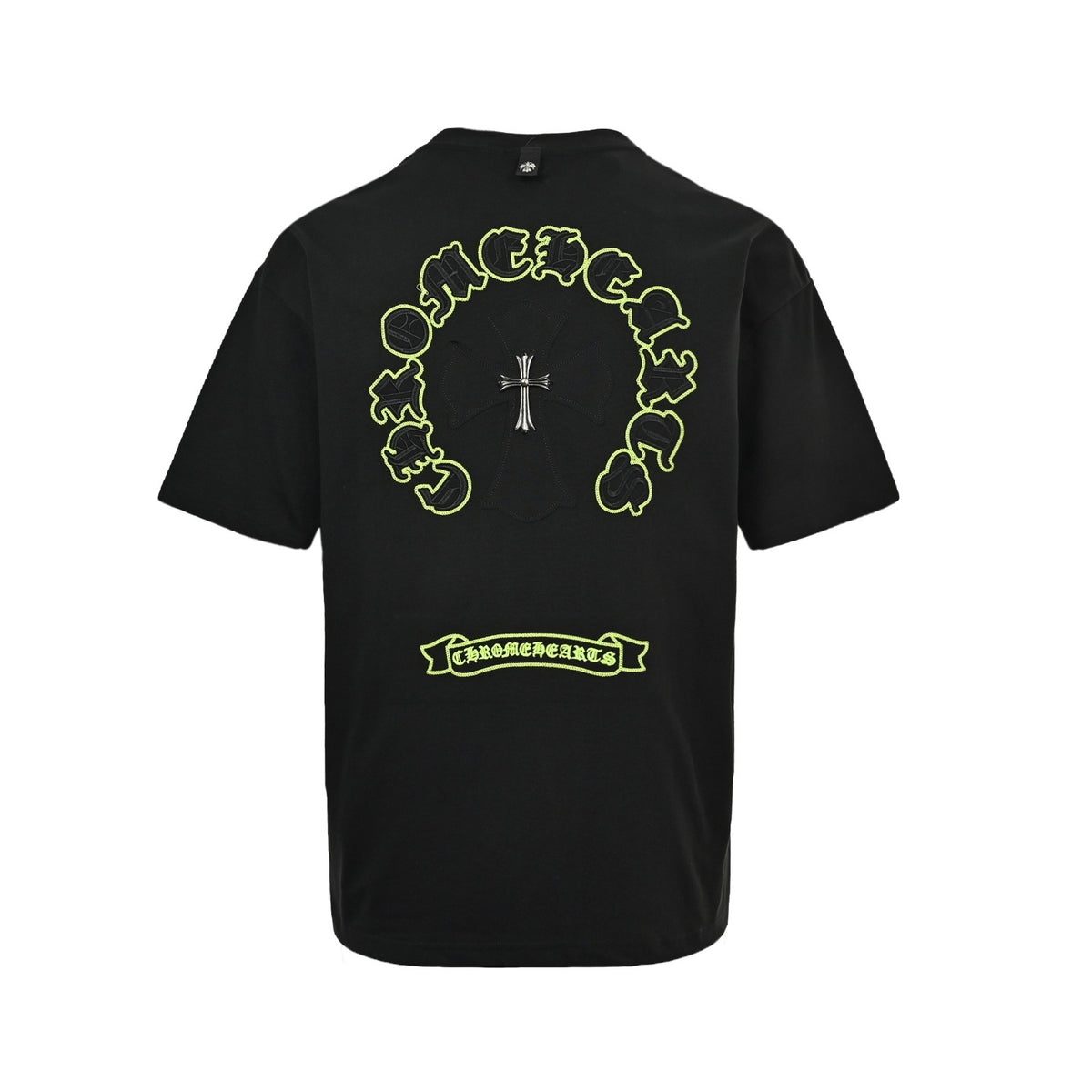 Chrome Hearts patch embroidered letter hardware cross short sleeves