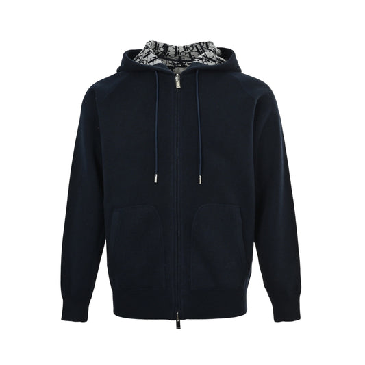 Dior presbyopia jacquard knitted cashmere reversible jacket