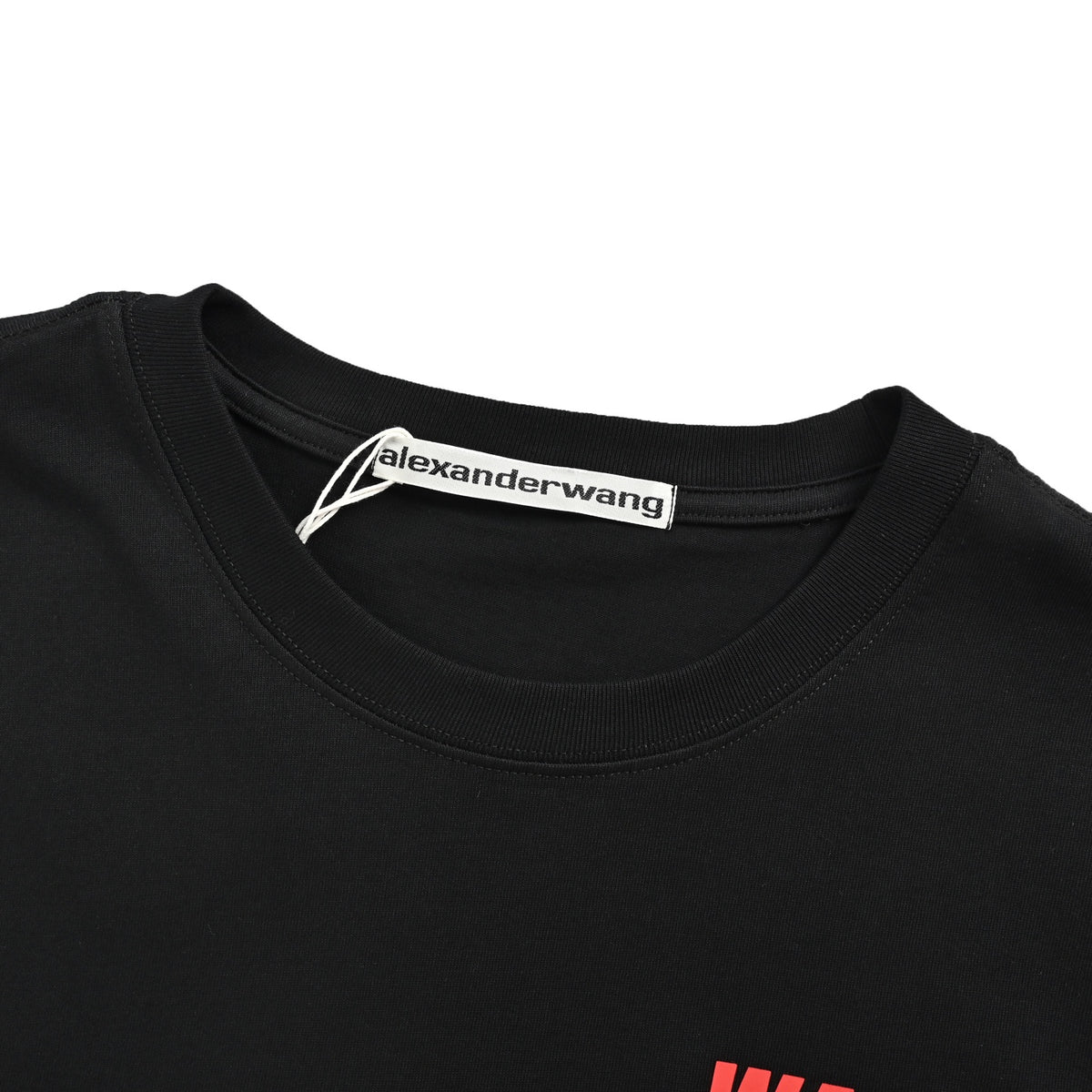 Alexander Wang 26ss red letter short sleeves