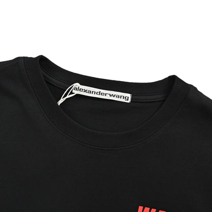 Alexander Wang 26ss red letter short sleeves