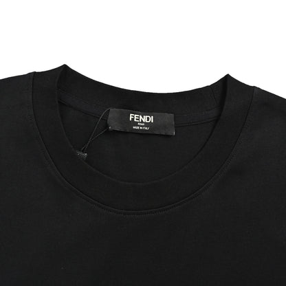 Fendi 26ss laminated zipper pocket short sleeves
