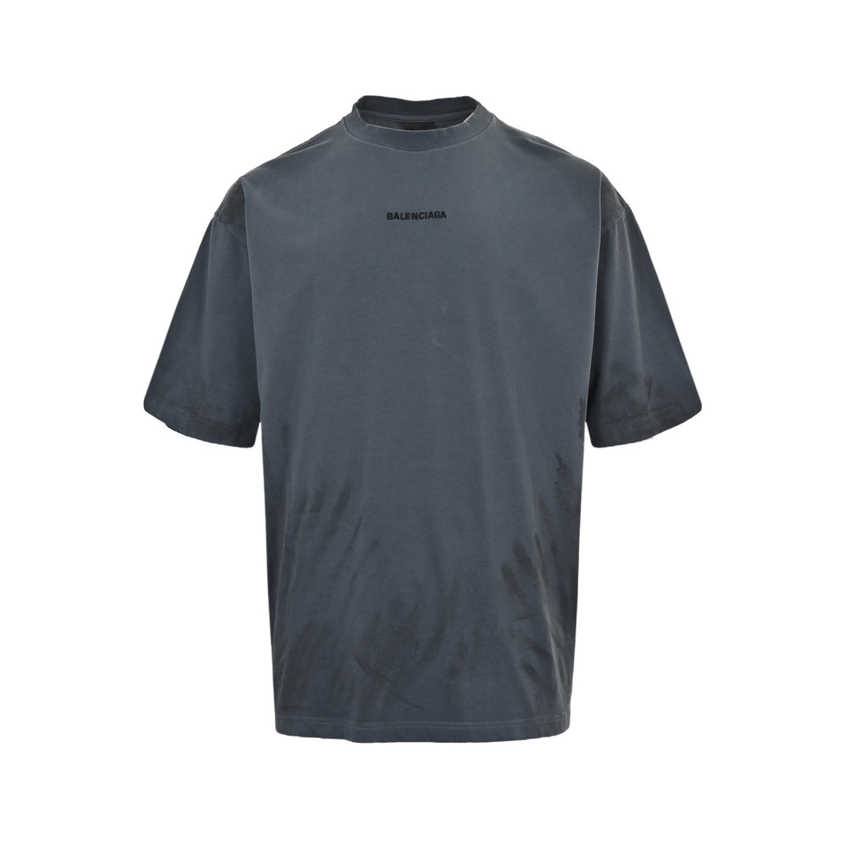 Balenciaga distressed embroidered hand-painted short sleeves