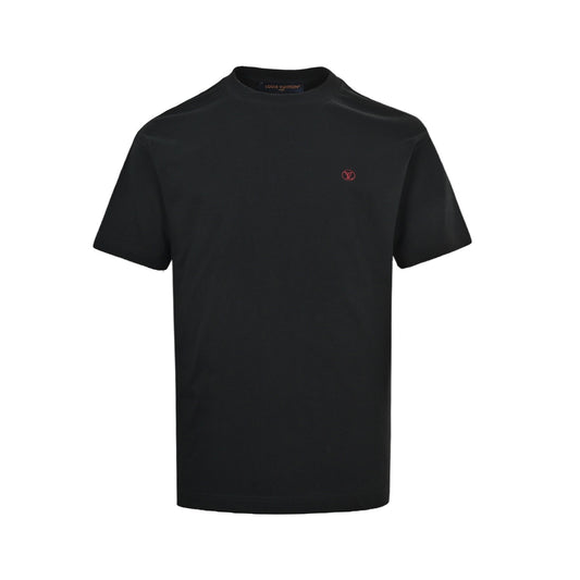 Louis Vuitton red label letter embroidered short sleeves