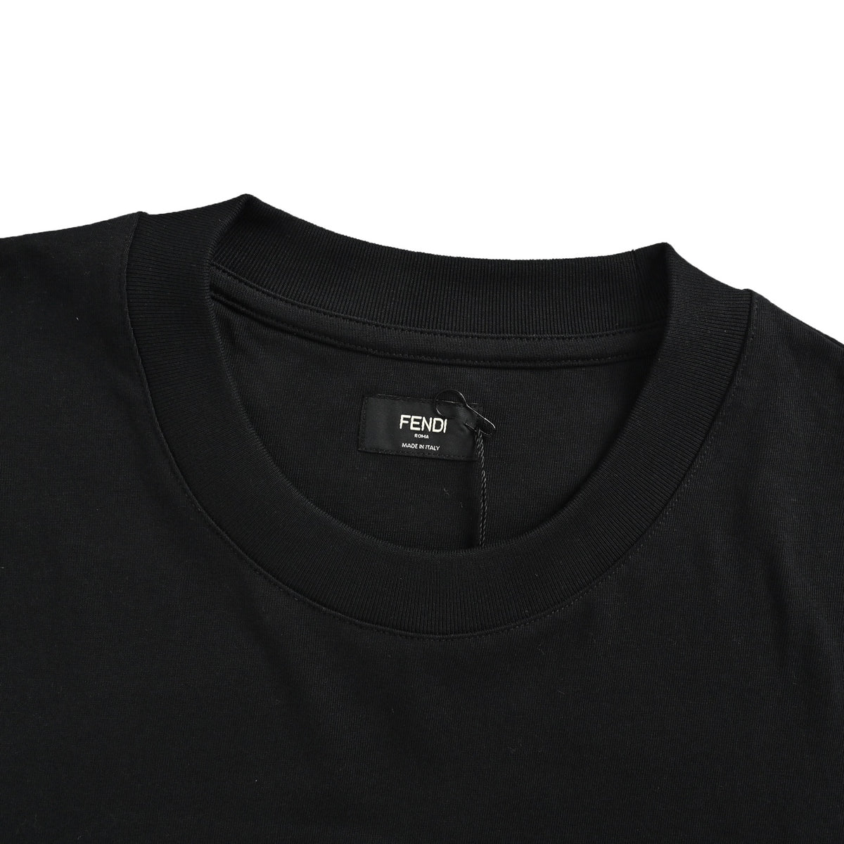 Fendi heavy rose gold sequins rhinestone signature short sleeves