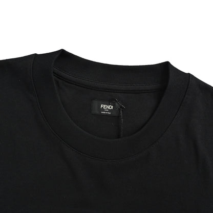Fendi heavy rose gold sequins rhinestone signature short sleeves