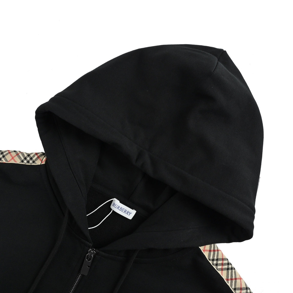 Burberry 25Fw war horse small label embroidered webbing zipper hooded jacket
