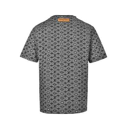 Louis Vuitton 26ss all-over presbyopia jacquard short sleeves