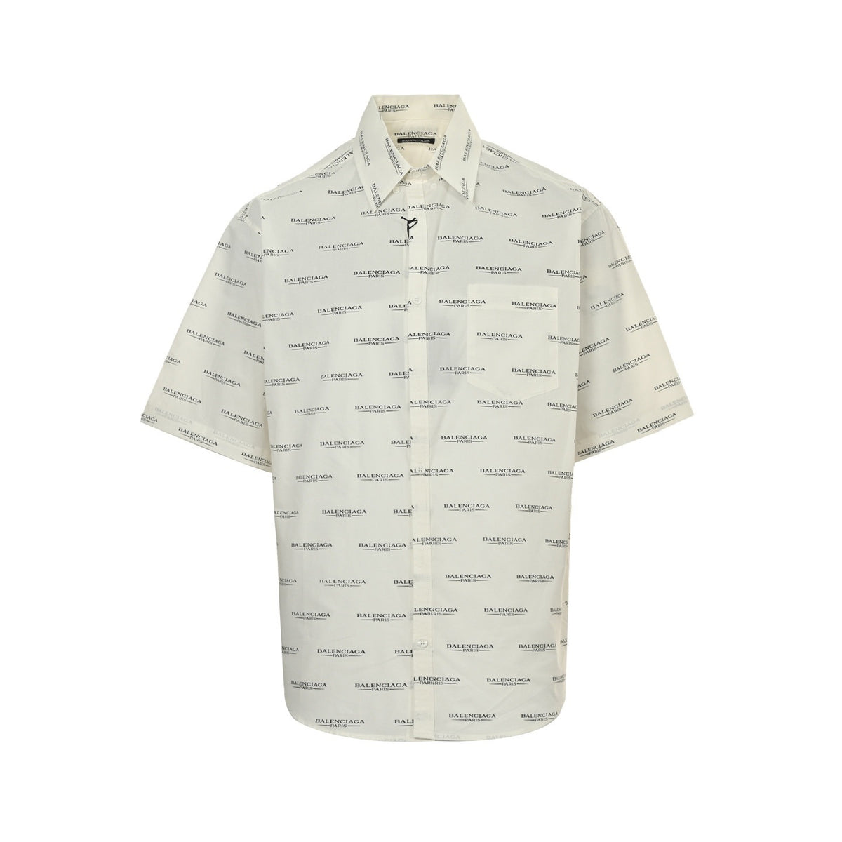 Balenciaga/Balanciaga 25ss all-over letter logo short-sleeved shirt