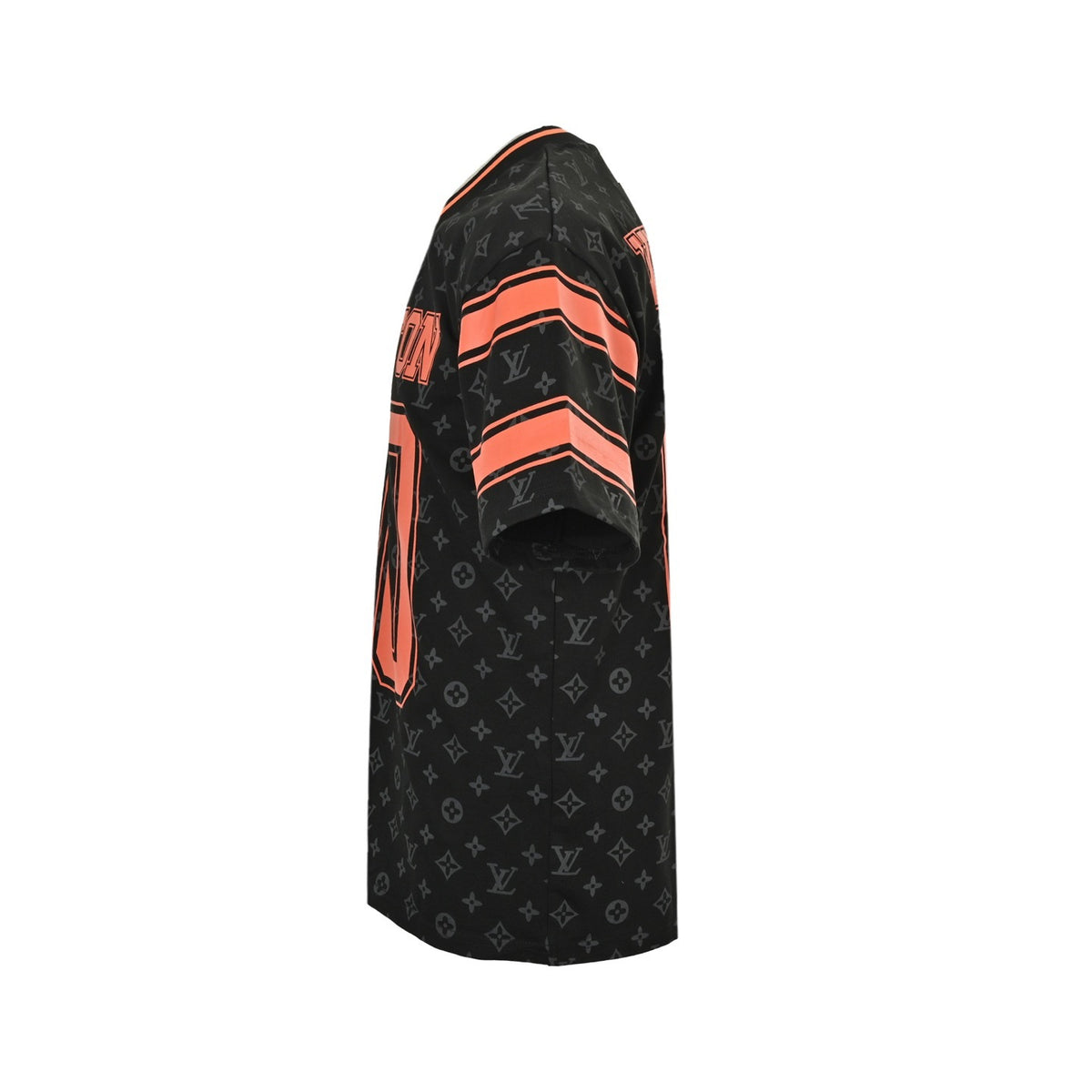 Louis Vuitton 25ss No. 00 orange letter printed short sleeves