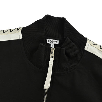 Loewe/Luo Yiwei 25Fw threaded webbing stitching logo embroidery suit zipper jacket