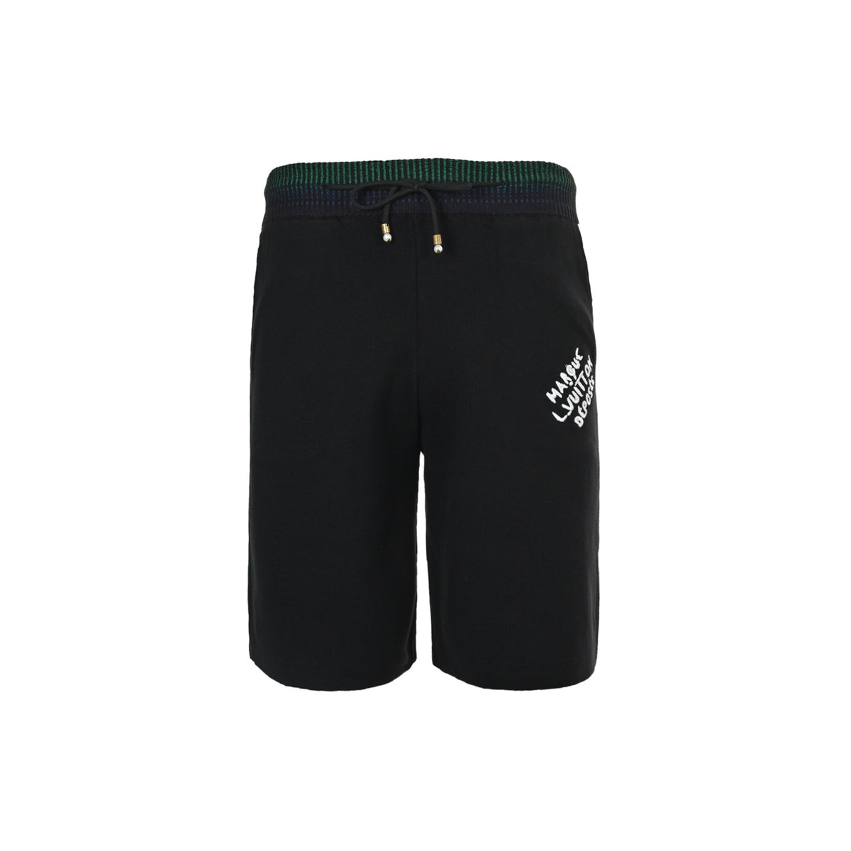 Louis Vuitton preppy letter embroidered knitted shorts