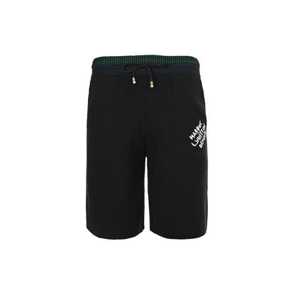 Louis Vuitton preppy letter embroidered knitted shorts