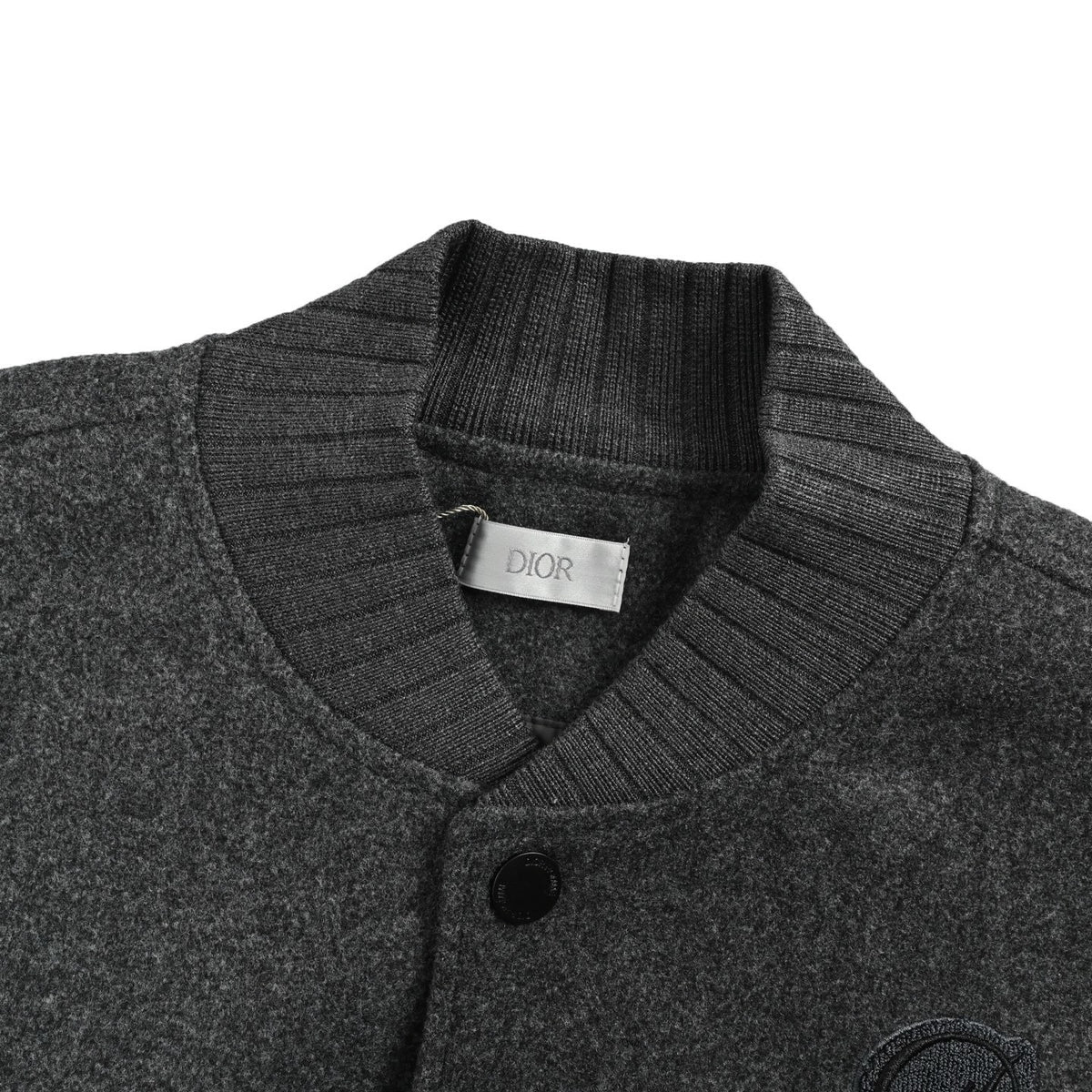 Dior embroidered patchwork baseball jacket