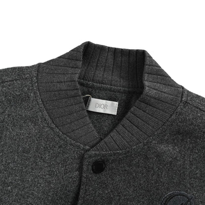 Dior embroidered patchwork baseball jacket