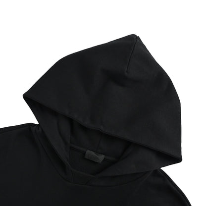 Moncler/mask black label back logo hooded sweatshirt